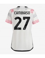 Juventus Andrea Cambiaso #27 Vieraspaita Naisten 2023-24 Lyhythihainen